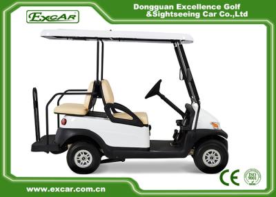 Chine Chariots de golf utilisés approuvés par CE de voiture de club 4 batteries au plomb blanches de couleur de Seater à vendre