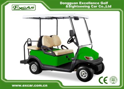 China Mini Electric Golf Car 48V Light Green 4 Passenger Electric Car/Trojan Battery for sale