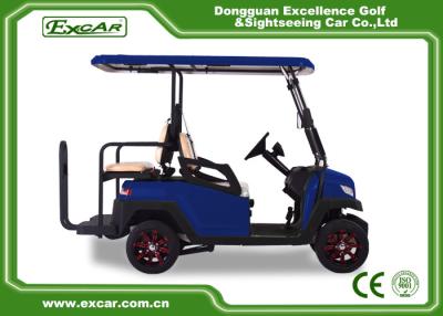 China Fuel Type 3 - 4 Seater 48V Battery Golf Cart Blue Colour With CE Approved for sale