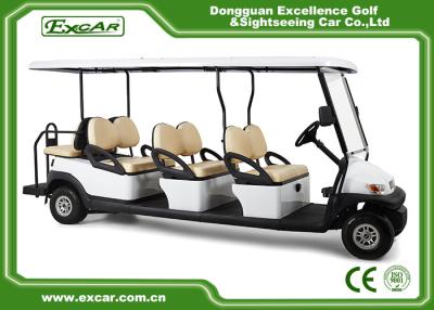 China Club Course 8 Passenger Used Electric Golf Buggy With Headlight Trojan Battery for sale