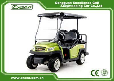 China Green Hunting 4 Passenger Golf Cart With Trojan Battery 275A Controller for sale