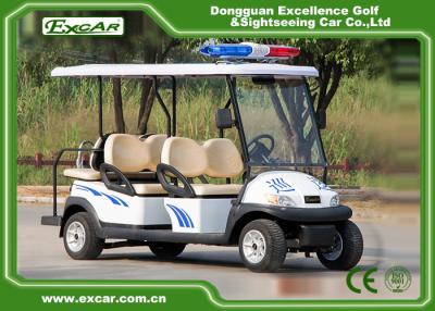 China 4 Seater Electric Golf Cart For Security Cruise Car With Caution Light for sale