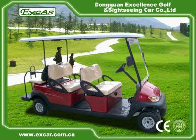 China Red 48V Electric Golf Buggy 275A Controller Golf Buggy With Seat 1 Year Warranty for sale