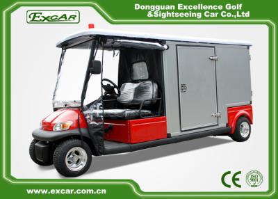 China Red 2 Passenger Electric Ambulance Car For Emergency Closed Type for sale