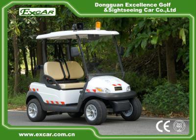 China EXCAR White Electric Patrol Car 2 Seats Electric Police Car ADC Separately Motor for sale