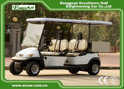 China EXCAR White 2 Seats Hotel Buggy Car Electric Utility Golf Carts With Cargo for Transportation for sale