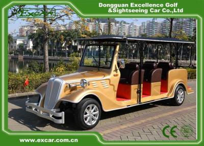 China Carro de golf retro 6 de la persona de la batería troyana clásica eléctrica de oro de los coches 48V en venta