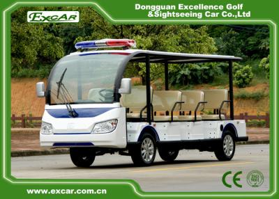 China White Electric Sightseeing Car 11 Seats Electric Tourist Car 72V Acim Motor for sale