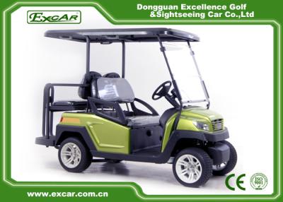 China Green EXCAR Electric Golf Car 3 Or 4 Seater 48V ADC Motor CE Approved for sale