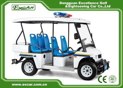 China White 5 Seater Battery powered Electric Patrol Car 5KW 72V for sale