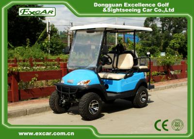 China Carros eléctricos de cuatro personas potentes de la caza, carro de golf para uso general de la playa en venta