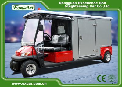 China RED 48V 2 seater Electric Ambulance Car / Club Emergency Golf Carts for sale