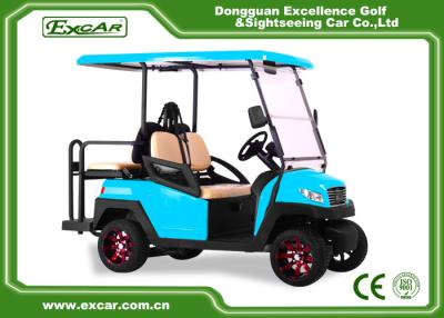 China EXCAR blue 2 Seater electric golf car 48V AC motor golf buggy for sale for sale