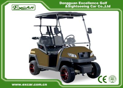 中国 右のステアリング ブラウン48V ACモーター小型電気ゴルフおかしなEXCARゴルフ カート 販売のため