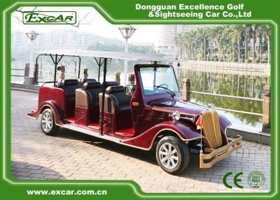 China Excar Red 48V Electric Classic Cars Elegant Mini Electric Sightseeing Car for sale