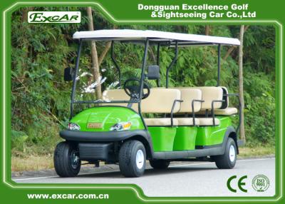 China EXCAR 11 seater trojan battery Electric golf cart sightseeing car china mini bus for sale