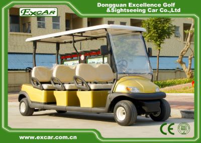 China Golden 48V 3.7KW 6 Seater Electric Golf Carts , Trojan Battery Buggy Car Golf for sale