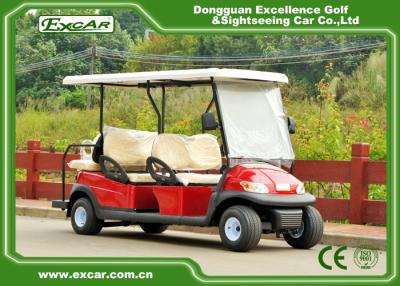 China 48V 6 Seater Electrical Golf Car 350A Controller / Golf Buggy Car With Rain Cover for sale