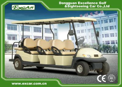 China 48V 3.7KW 8 Seater Golf Buggy / Electric Sightseeing Car With Deep Cup Holders for sale