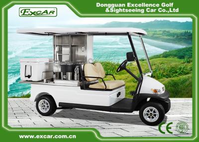 China EXCAR 2 Seater Electric Golf Buggy Car Food Utility Cart 1 Year Warranty for sale