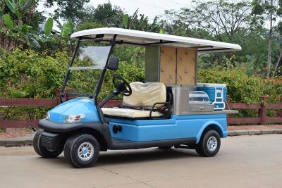 China 2 Passenger Electric Beverage Golf Cart With Utility Cargo / Electrical Food Buggy for sale