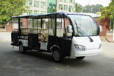 China 72V batterijmacht Elektrische Sightseeingsauto met Regendekking 14 Duimband Te koop