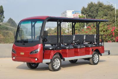China Red Electric Sightseeing Cart For 14 Passengers CE Certificate / Mini Golf Buggy for sale