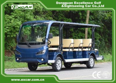 China EXCAR 14 seater green Electric Sightseeing Bus mini tour bus china new electric bus for sale for sale