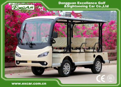 China EXCAR 8 Elektrische het Sightseeingsauto van Seater, Bus van de de Batterijreis van 72V 7.5KW Trojan Te koop