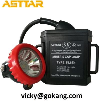 China tunnel head lamp LED miners safety helmet lamp KL6Ex ATEX approved for sale