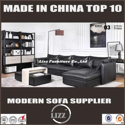 China Home Furniture Living Room Sets Leather Feather Sofa(LZ-717) for sale