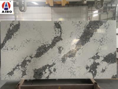 China Mable Look Serie Engineered Stone Slabs Quartz Material For Benchtop en venta