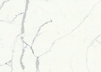 China Marble Looking 15MM Calacatta Quartz Stone Home Design Materials for sale