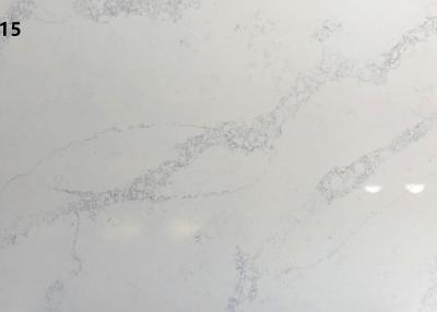 China Durable White Quartz Stone Artificial Faux Stone Staining Resistant 2.45 G/Cm3 for sale