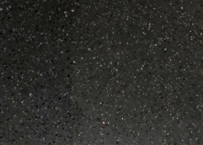 China Espessura de Depigment 6mm 8mm 10mm da pedra grande de quartzo do preto da luz das estrelas da laje anti à venda