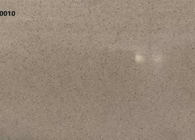 China Man Made Brown Quartz Stone Countertop Solid Surface Staining Resistant for sale