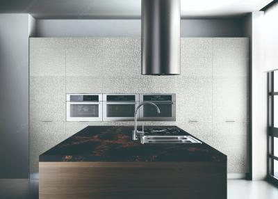 Chine La partie supérieure du comptoir multiple et le Backsplash de quartz d'île de cuisine de couleur faciles maintiennent à vendre