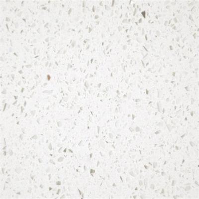 China 20MM Creamy White Glass Quartz For Bathroom Vanity Top Commercial for sale