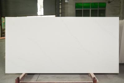 China Vanitytop White Calacatta Artificial Quartz With 3200*1800*30 Size Kitchen Countertops for sale