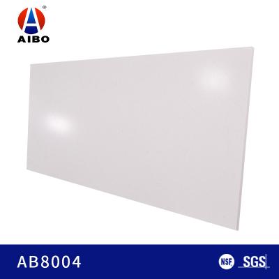 China Stain Resistant White  Artificial Quartz Slabs With Kitchen Countertop for sale