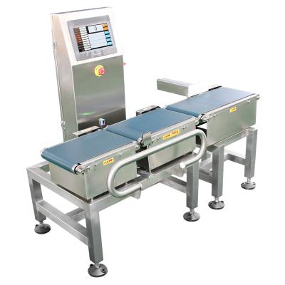 China 8 Inch Full Touch Screen Conveyor Weight Checking Machine Range Max 300g for sale
