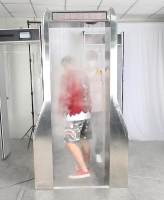 China Medida da temperatura 640 mm Portão da cabine de desinfecção à venda