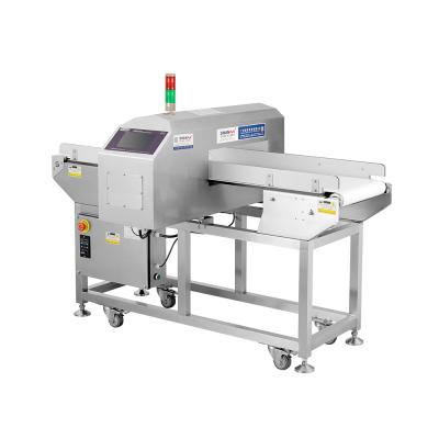 China High Performance Industrial Food Metal Detector Machine With Rejector For Snacks And Milk for sale
