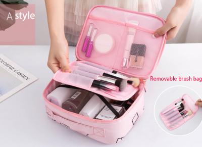 China Web celebrity makeup bag girl small portable travel storage bag and cosmetic box with large capacity for sale