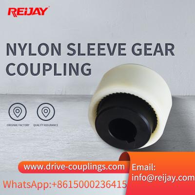 China Low Noise Non Lubricated Nylon Sleeve Gear Couplings For Mechanical Drives for sale