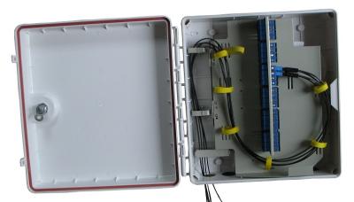 Китай Тип коробка ящика распределения оптического волокна волокон 350 кс 340 кс 120 Мм 24 или 48 продается