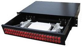 China Black Fiber Optic Distribution Box , Fiber Optic Distribution Unit for sale