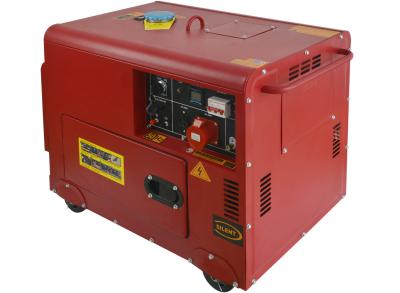 중국 8500T 9500T 듀얼 연료 조용 발전기 빨간색 3kw 발전기 조용 판매용