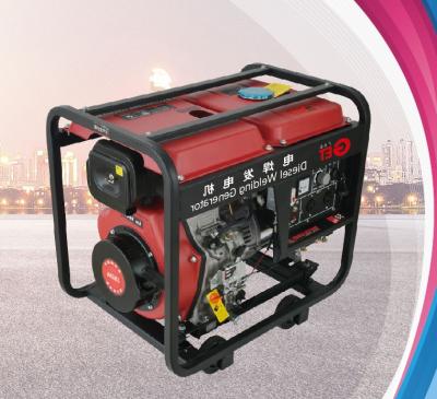 China Eenfasige dieselsweismachine-generator Viertakt dieselsweismachine-generator Te koop