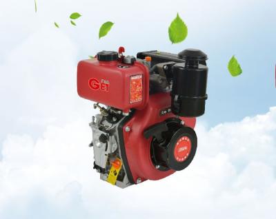 China Red Single Cylinder Diesel Engine Vertical Diesel 4 Stroke Engine for sale